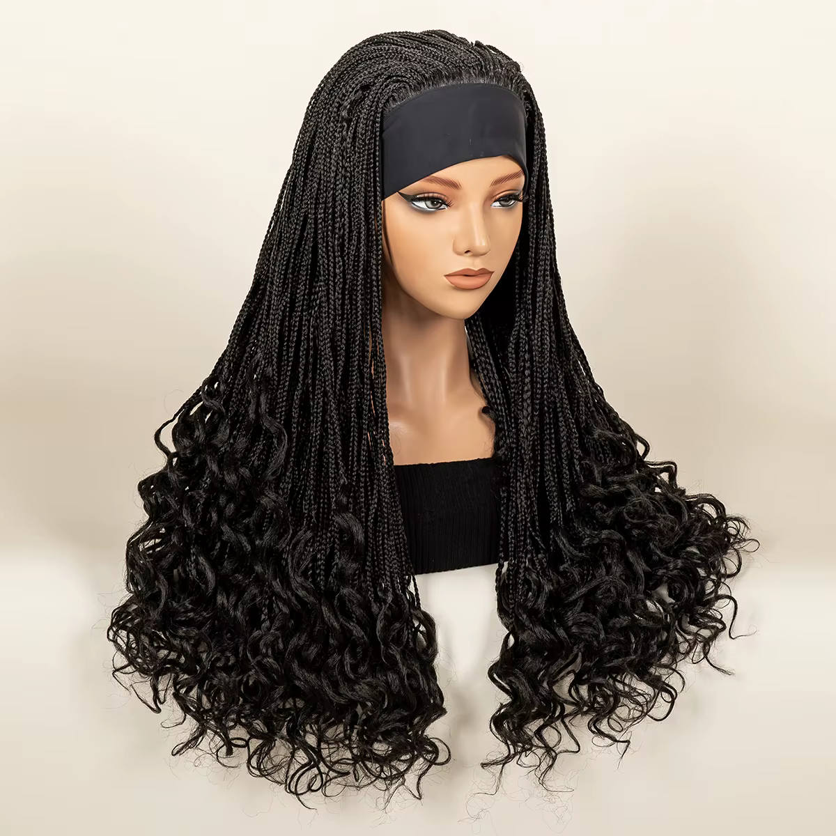Perruque tressée bandeau