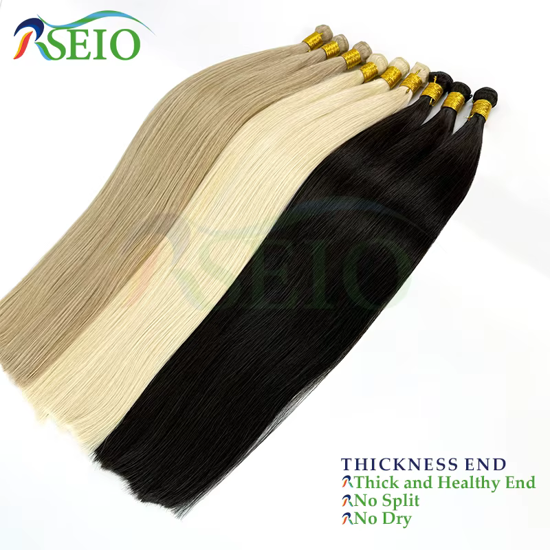 RSEIO Genius trames de cheveux humains paquets Remy Extensions