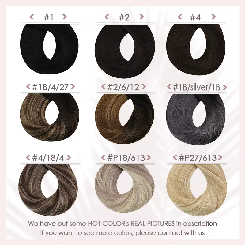 Ugeat – Extensions de cheveux naturels à pointe plate