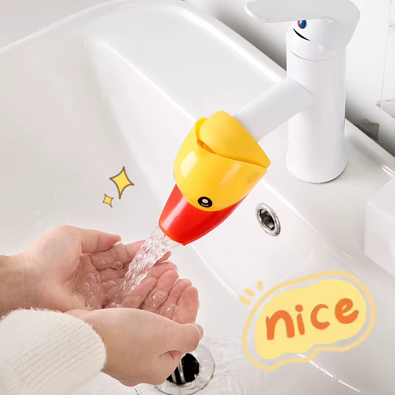 Extension de Lavage des Mains pour Enfant, Jouet en Forme de Canard, Dessin Animé, Éclaboussures d'Eau