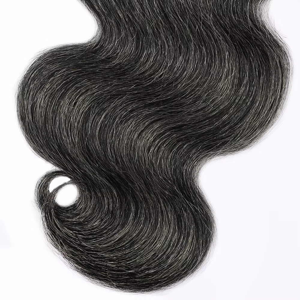 Paquets de cheveux humains sel et poivre vague de corps