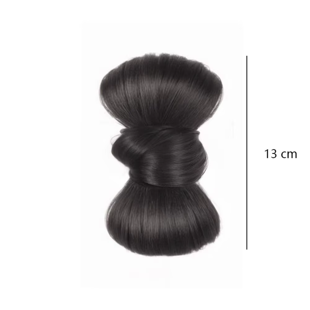 Perruque synthétique élégante avec pince à chignon