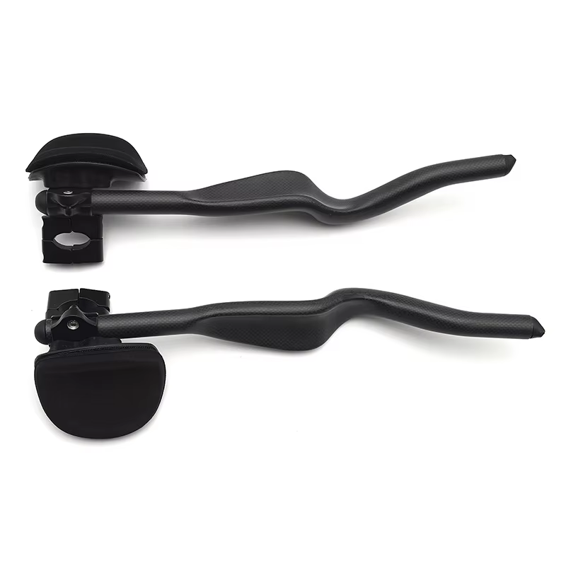 Vélo de route Triathlon temps d'essai 3K repose-vélo entièrement en carbone guidon TT 35 ° Pour extension de guidon Aero avec clip