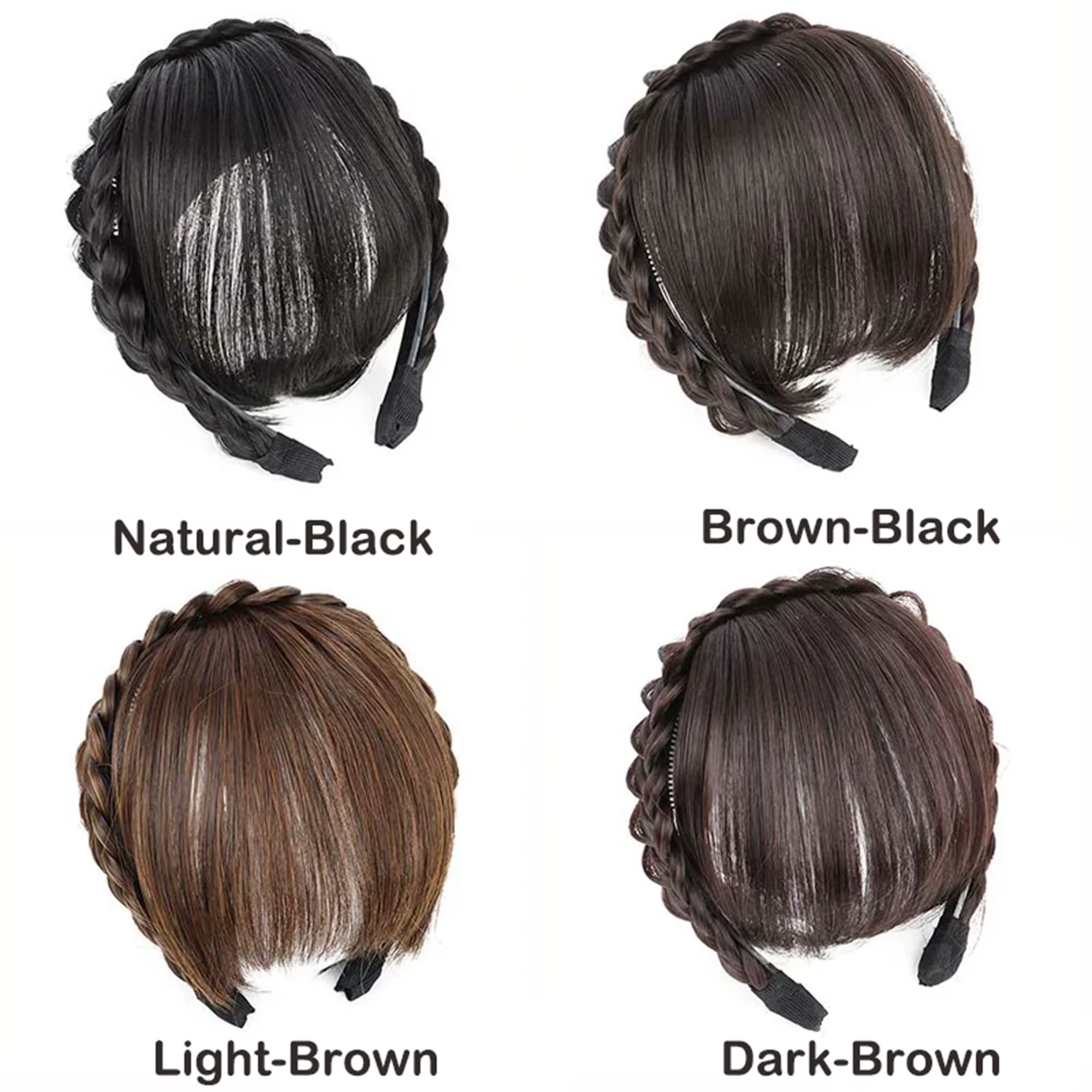 Extensions de franges synthétiques à bandeau