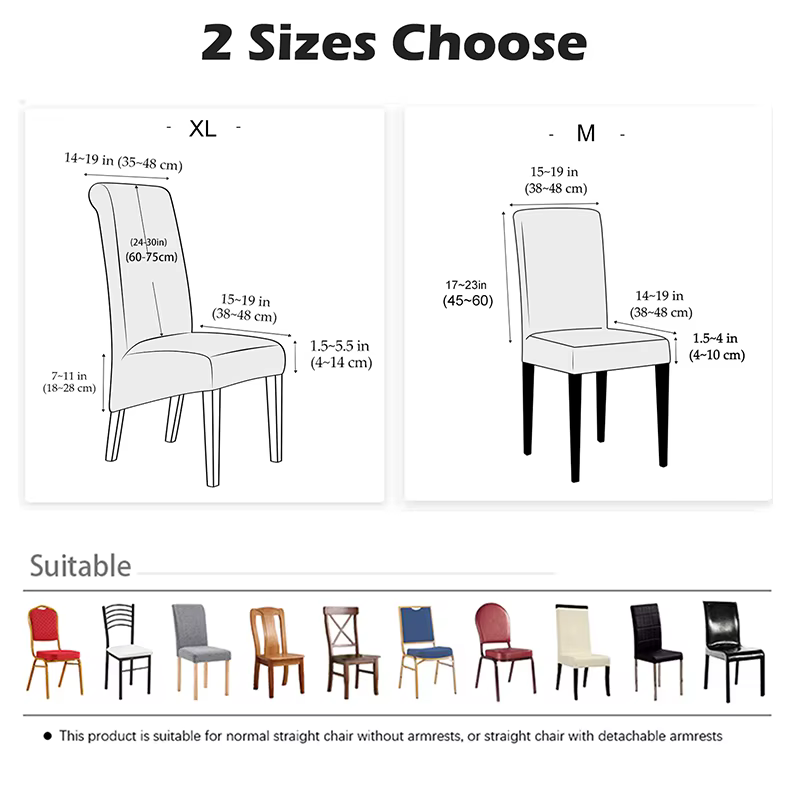 Housse de chaise en polaire extensible