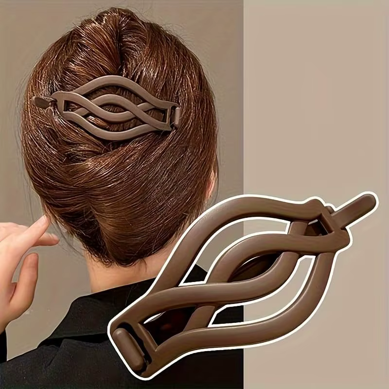 Pinces à cheveux rondes et plates françaises