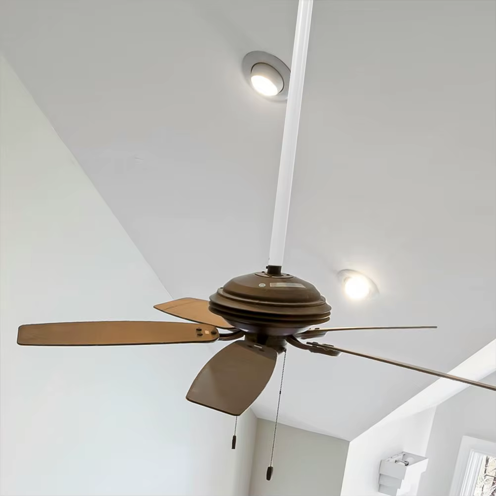 Tige d'extension pour ventilateur de plafond, 3 pièces, épaisse et robuste, connexion à double trou, compatibilité universelle, installation facile pour les plafonds hauts