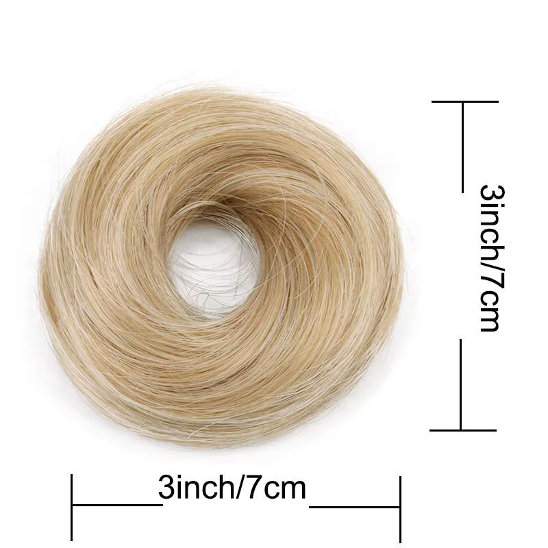 Chignon synthétique avec élastique pour femmes