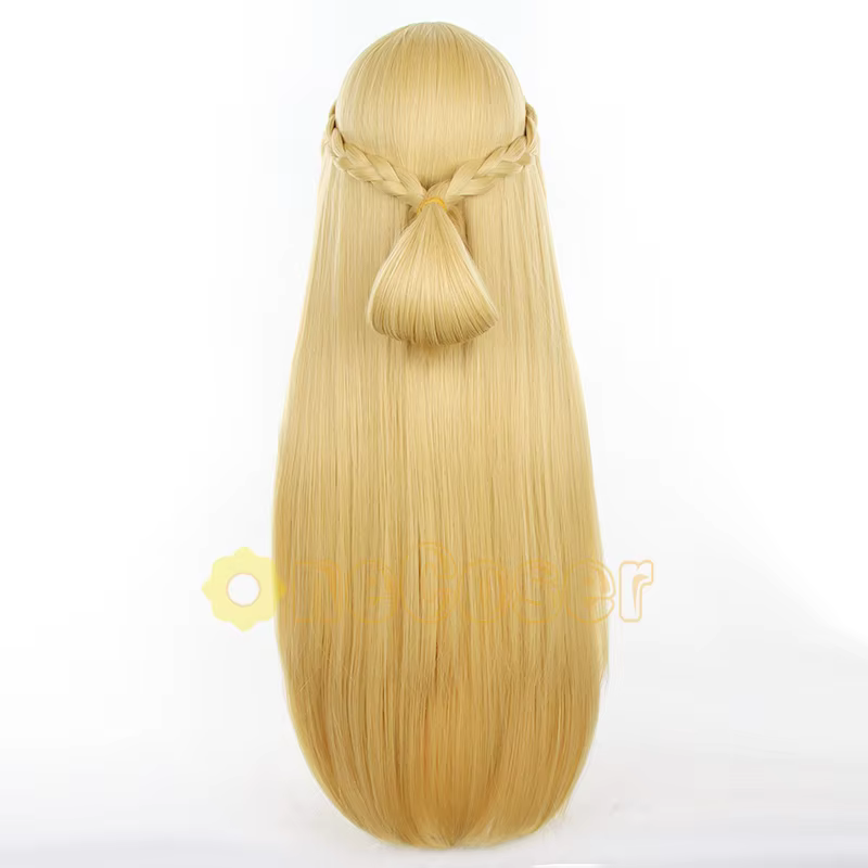 Marcille Donato Cosplay perruque Anime délicieux en donjon Blonde cheveux longs oreilles épingle