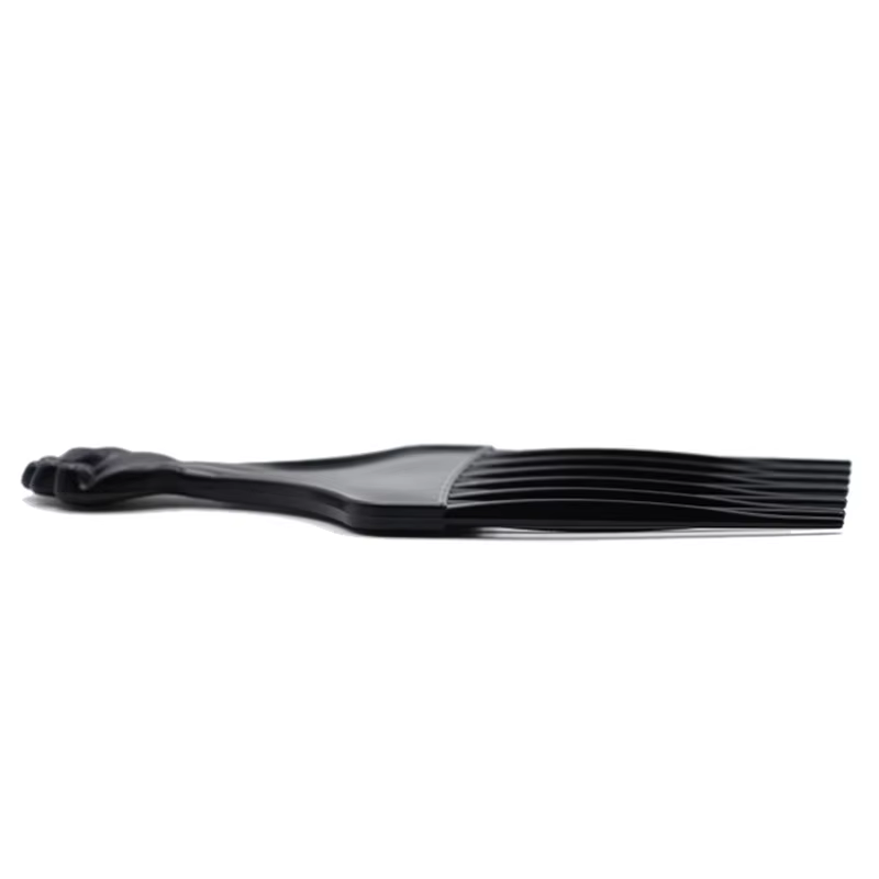 Peigne à cheveux Afro en plastique noir