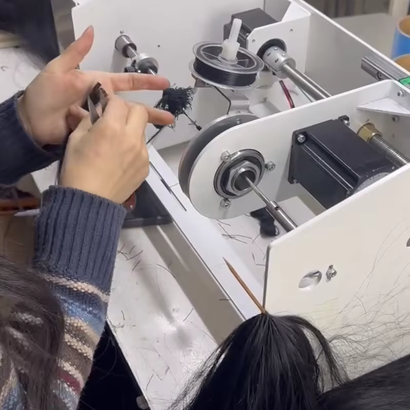 Fil entièrement élastique pour la fabrication d'extensions de cheveux invisibles à plumes 60 m/rouleau