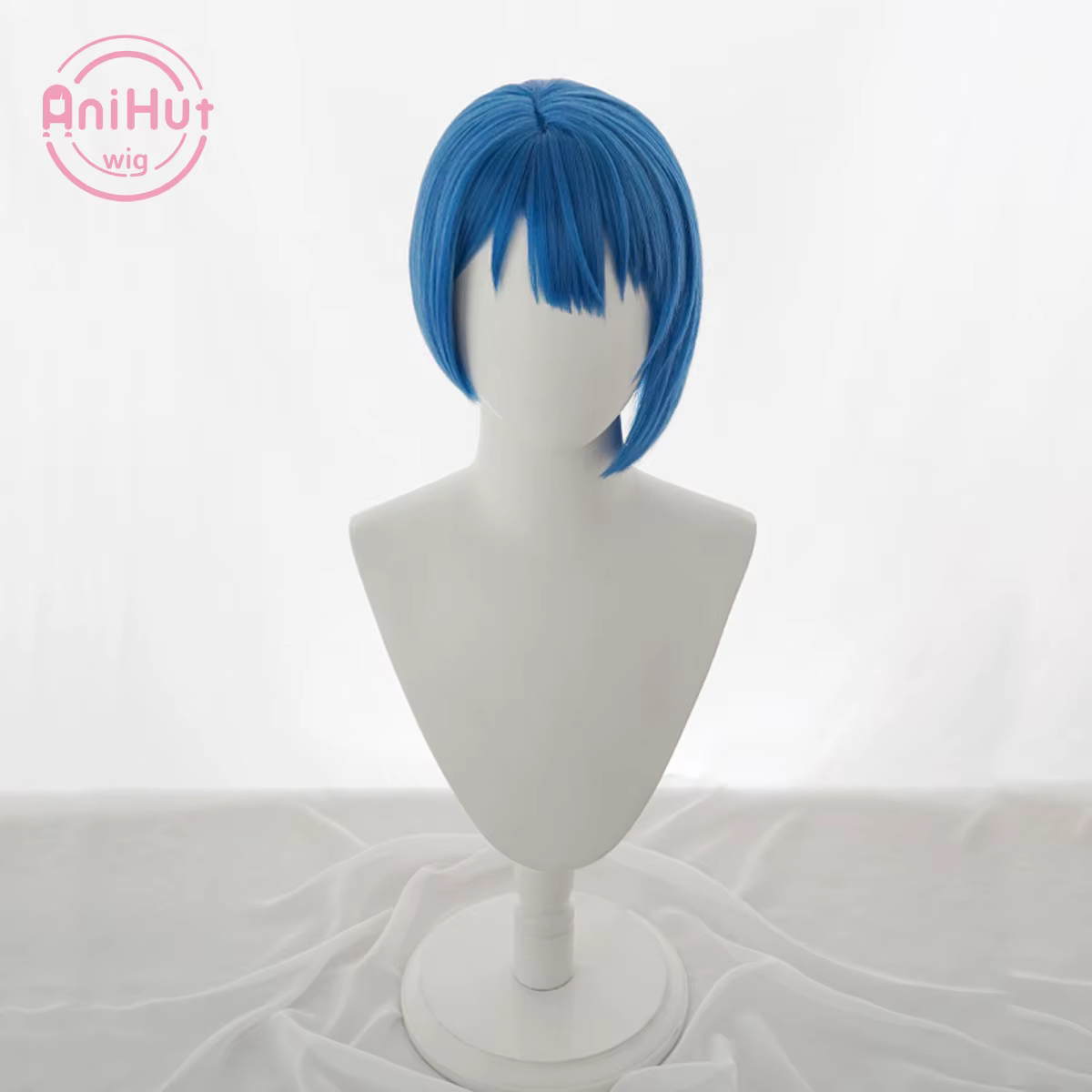 Perruque de cosplay AniHut bleue de 32 cm de Kiritani Haruka