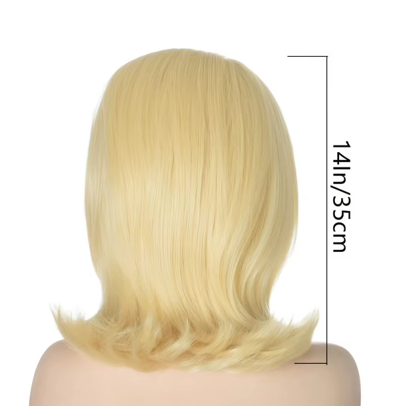 Perruque Bob blonde de 14 pouces pour femmes