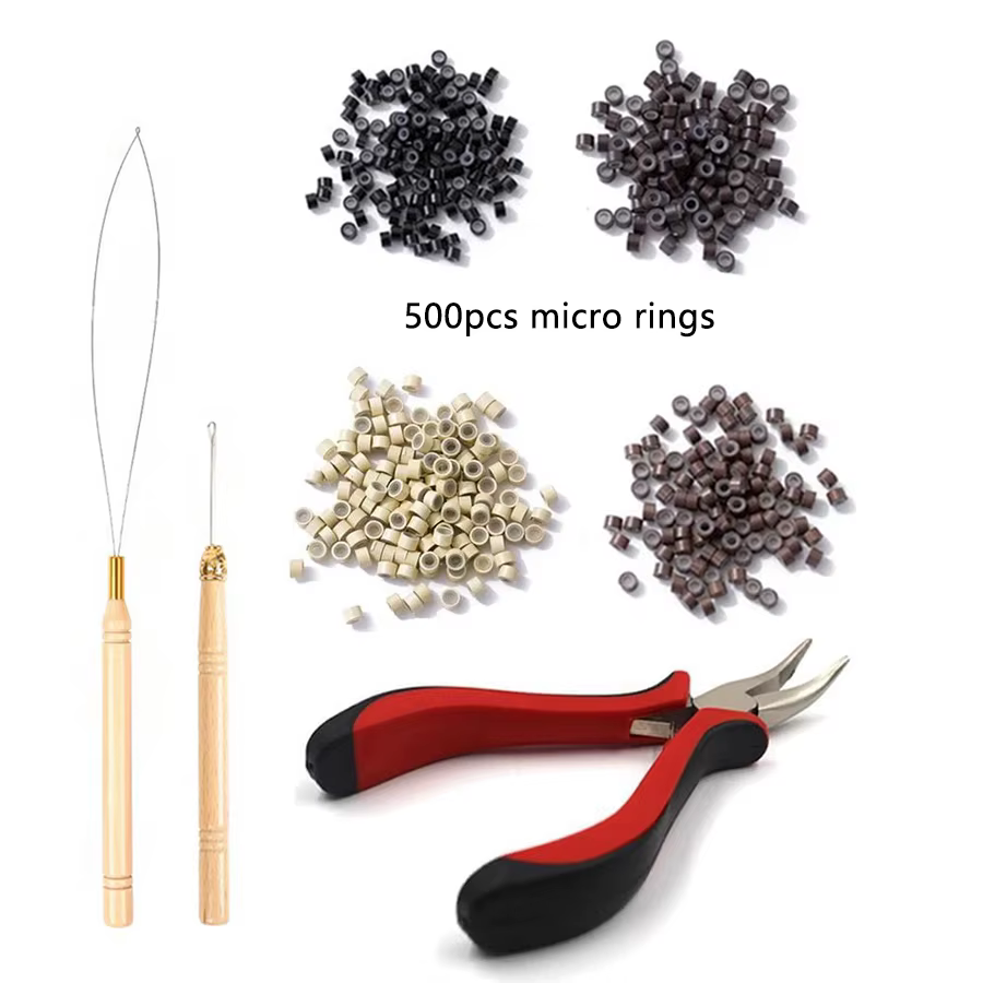 Kit d'outils de perles pour Extensions de cheveux