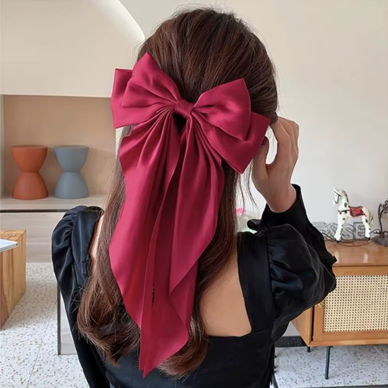 Pince à cheveux en mousseline de soie pour femmes