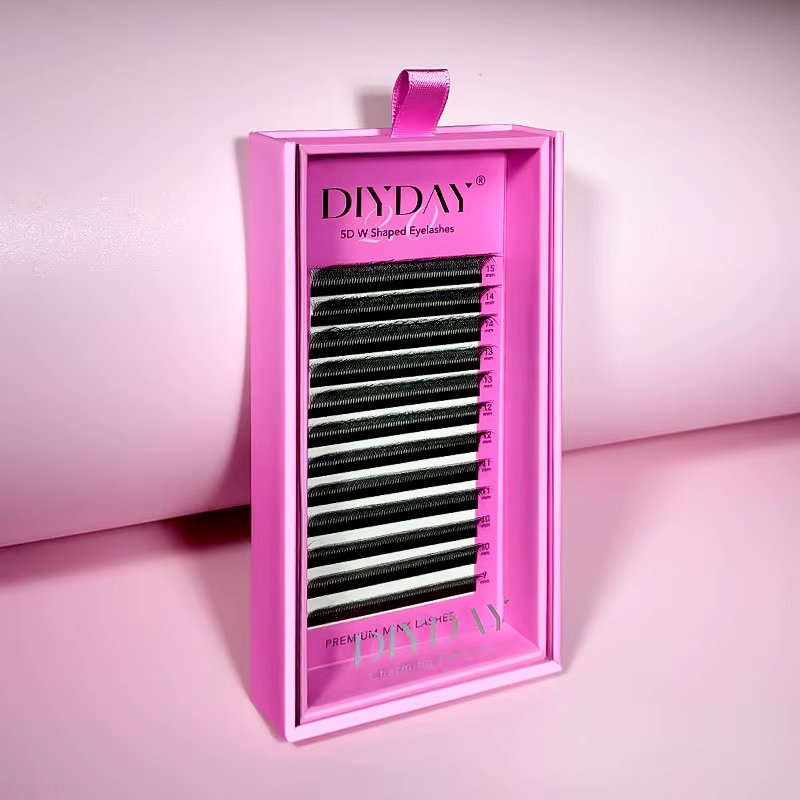 DIYDAY Nouveau Style Extensions de Cils 5D en Forme de W Différentes Longueurs Faux