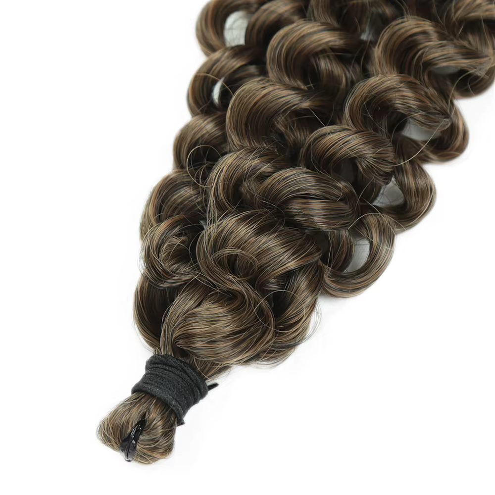 Cerise Curl cheveux 10 pouces synthétique tressage