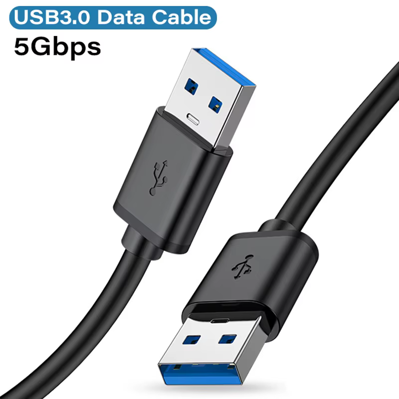 Câble d'extension USB 3.0 USB mâle à mâle 5Gbps câble de données de Transmission rapide USB3.0 pour ordinateur portable vers disque dur Mobile TV