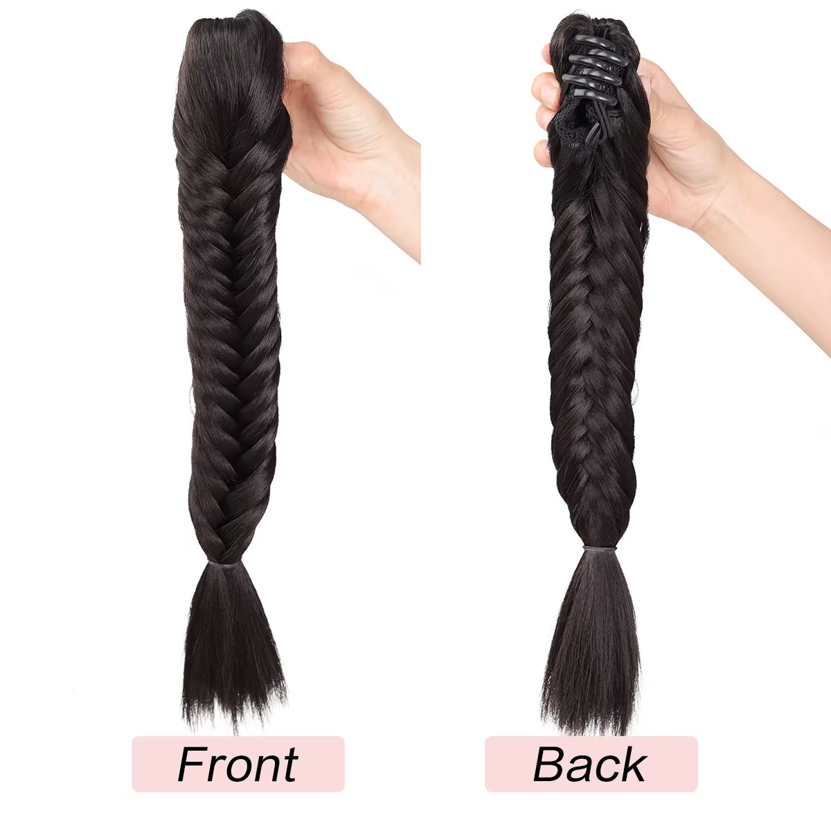 Extensions de cheveux tressées de 16 pouces