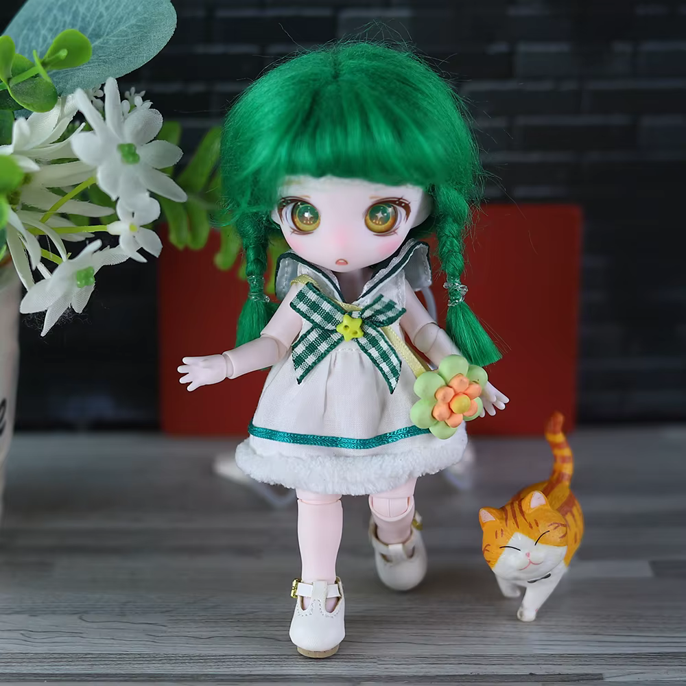 DBS Dream Fairy BJD OB11 MAYTREE accessoire de poupée perruque de remplacement 1/12 tête