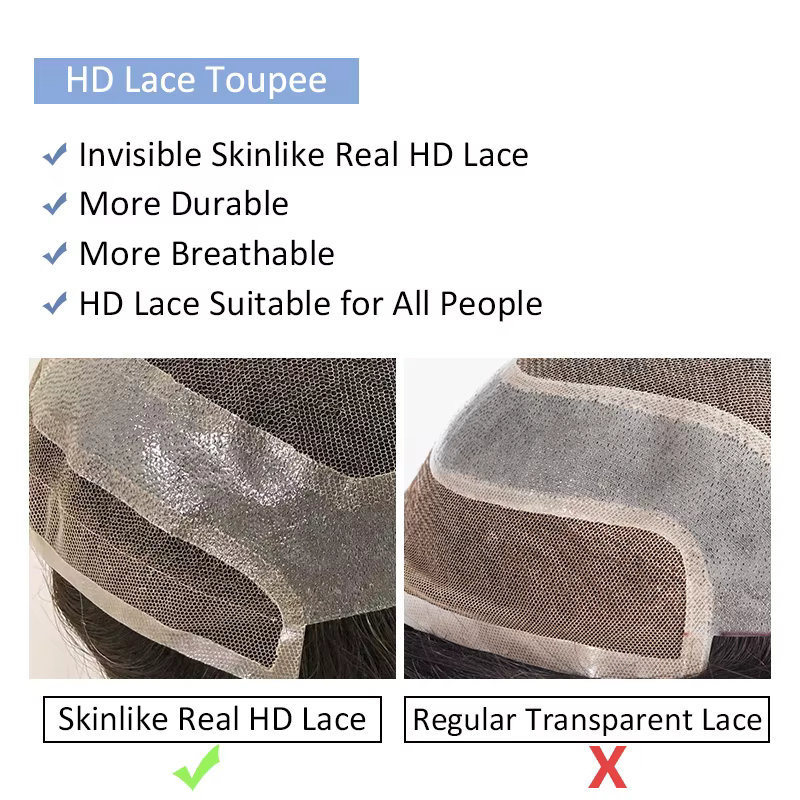 Prothèse capillaire HD Lace pour homme