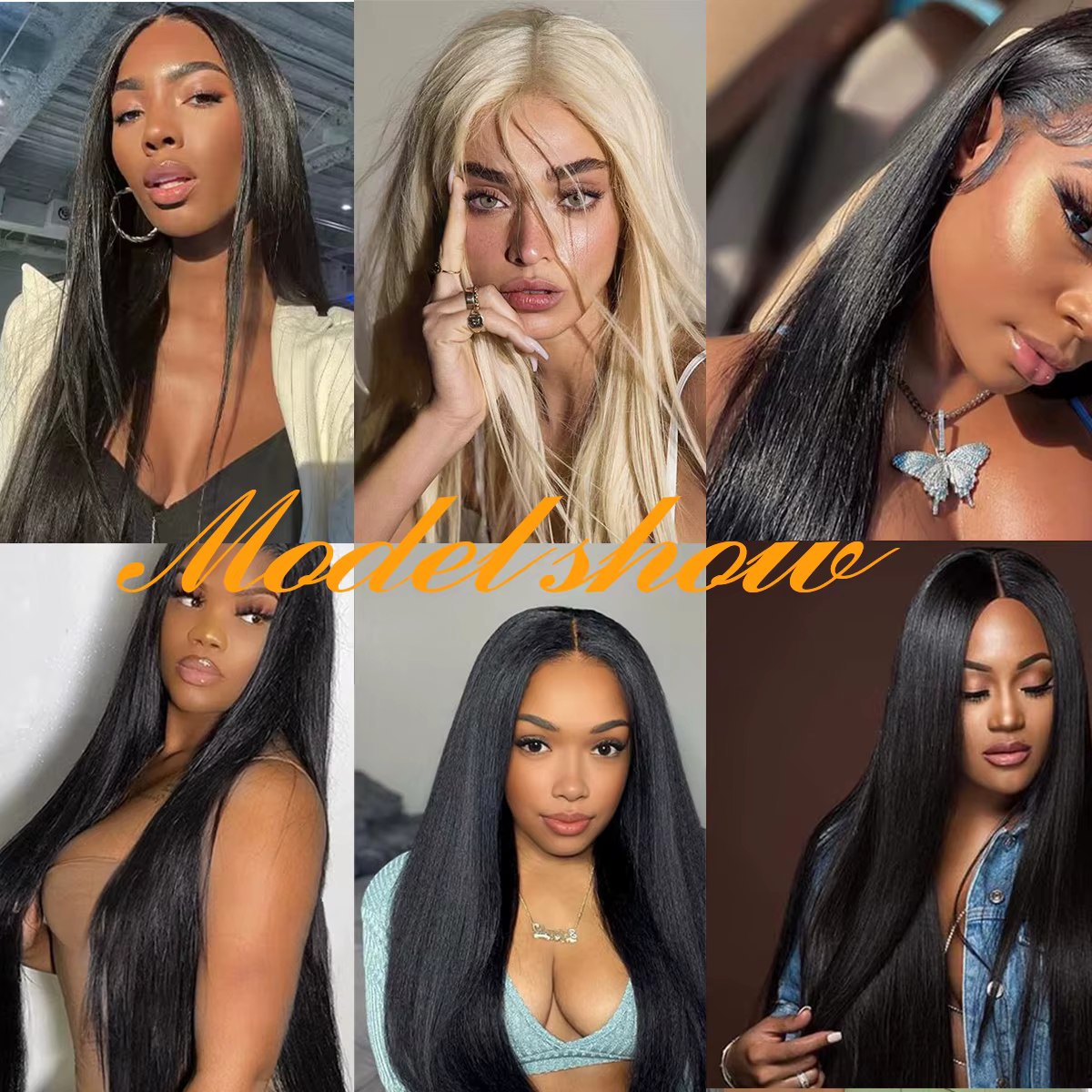 Extensions de cheveux raides tissage