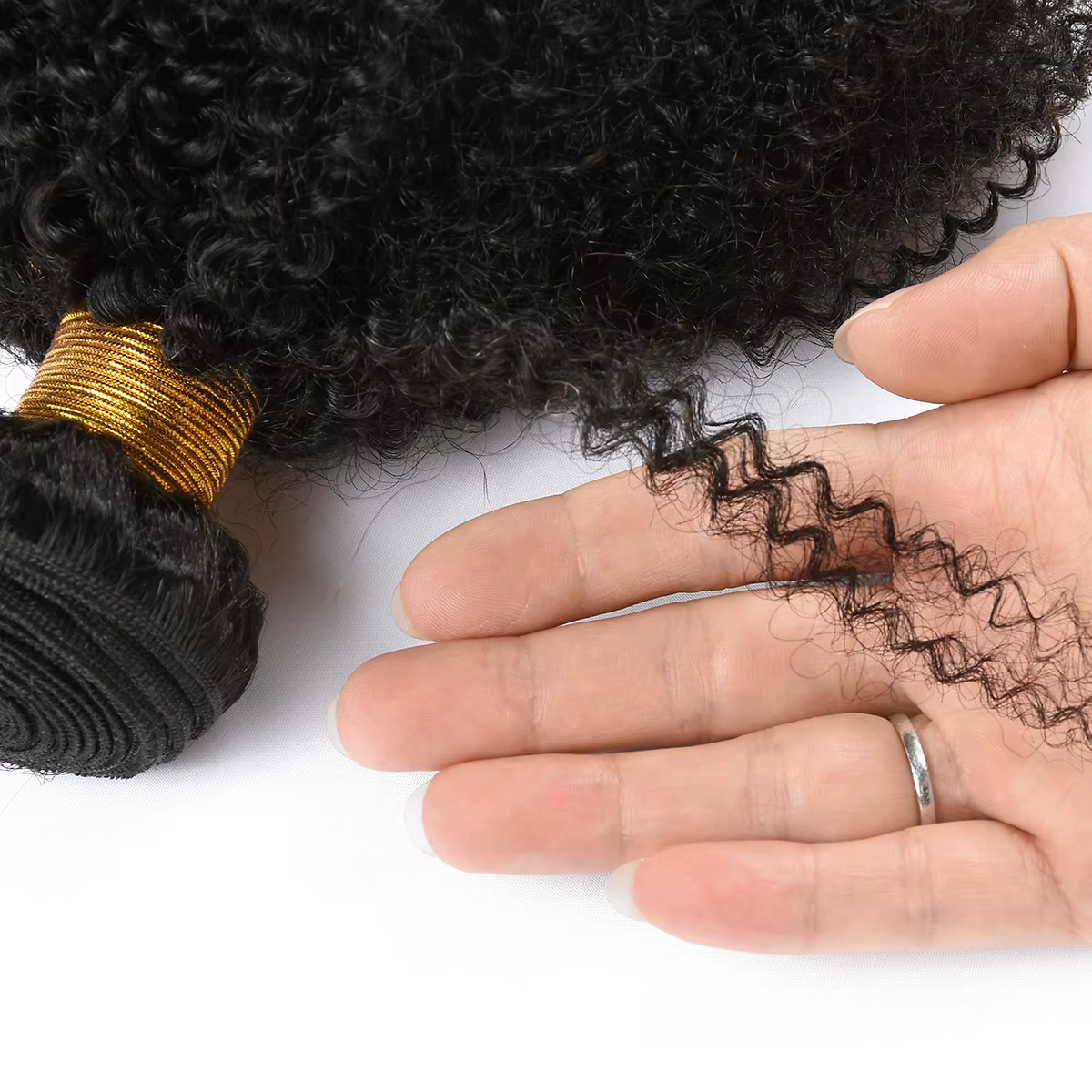 1/3 Afro crépus bouclés paquets brésiliens