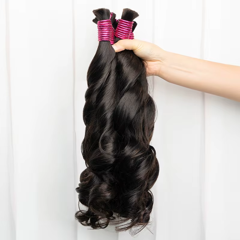 Extensions en vrac de cheveux humains