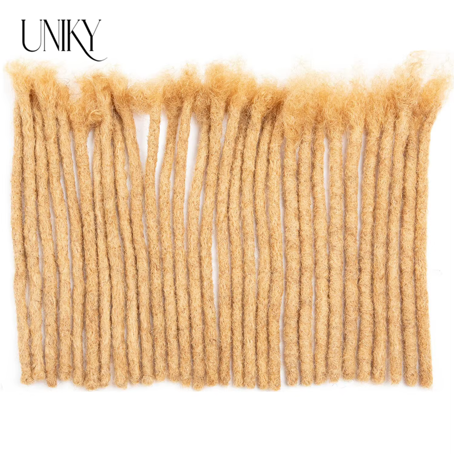 0, 4 cm d'épaisseur # 27 blond miel 100% vrais cheveux humains Dreadlock Loc Extensions pour homme/femmes peuvent être