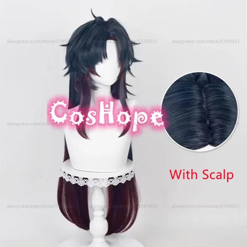 Perruque de Cosplay à lame 90cm de Long