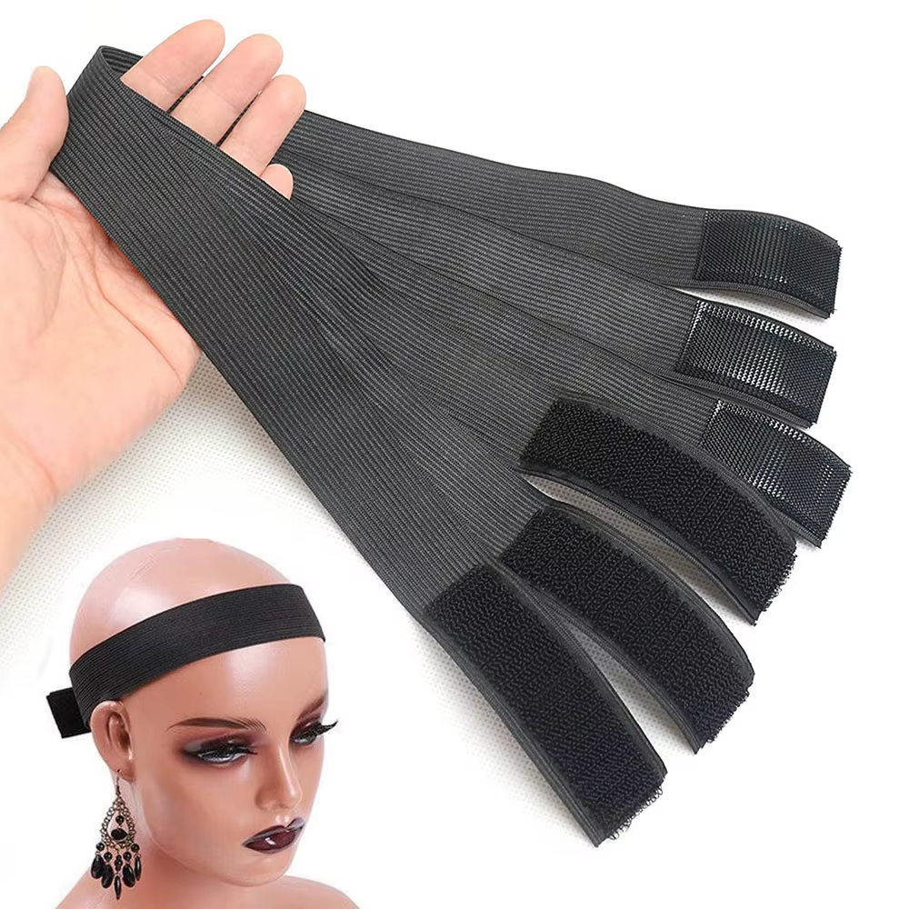 Bandeau à bande magique élastique pour bords de perruque
