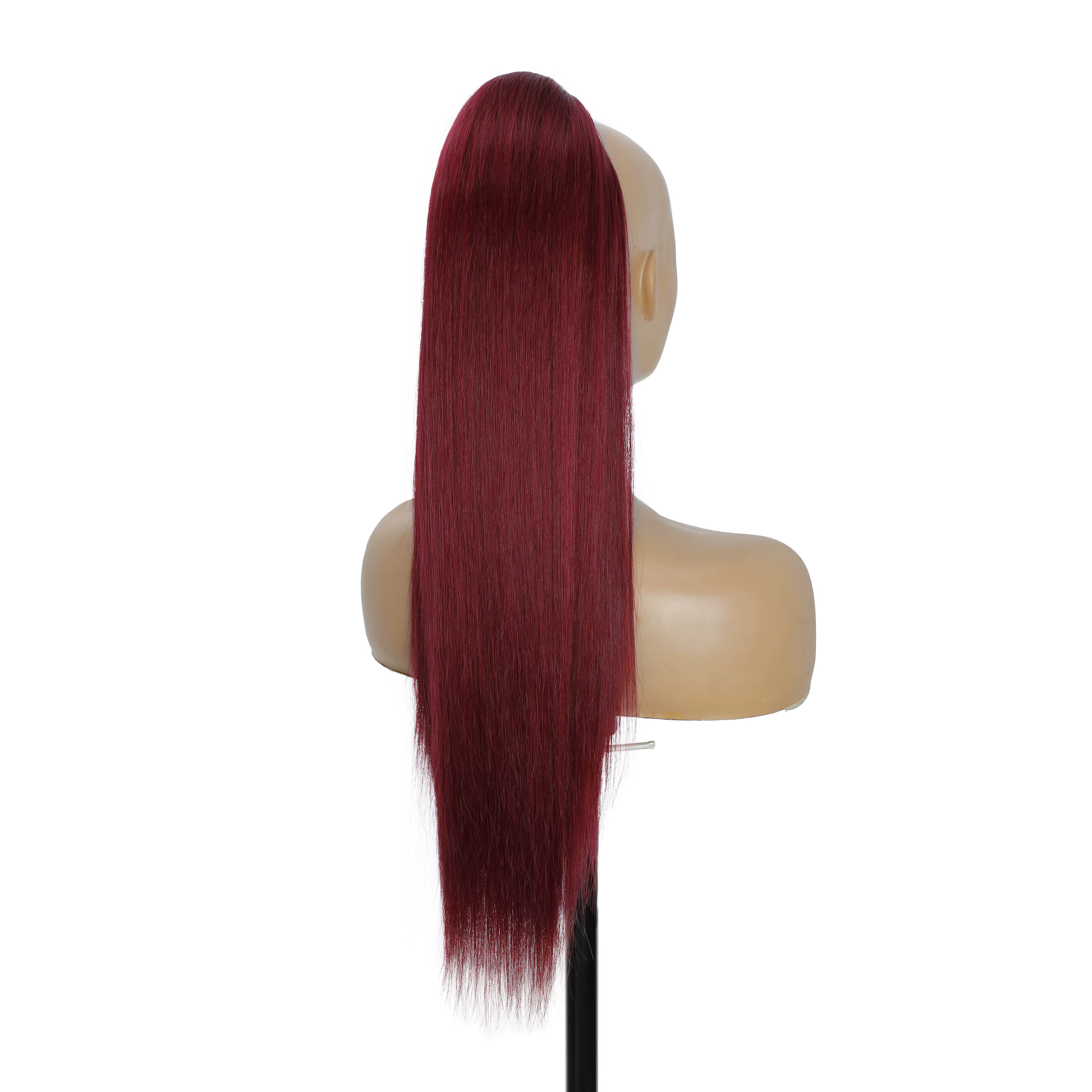 28 pouces queue de cheval droite Blonde mettre en évidence 12/613 Ombre brun Extension de cheveux avec pince 180