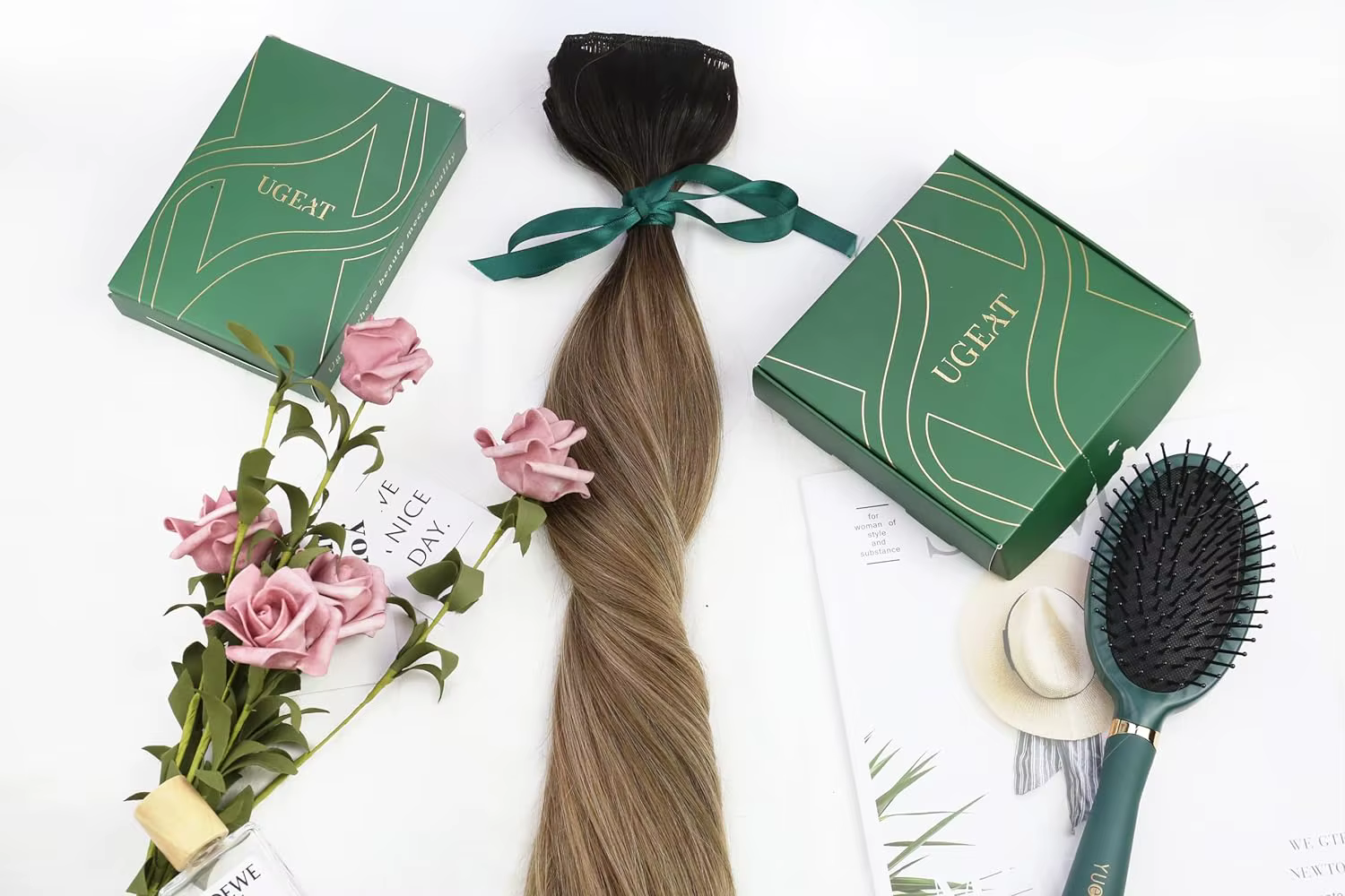 Ugeat coudre dans les Extensions de cheveux