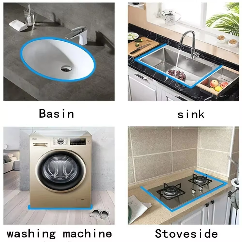 1PC Bande de séparation en PVC pour salle de bain 50/100/200cm, barrière de retenue d'eau, bande d'étanchéité pour douche