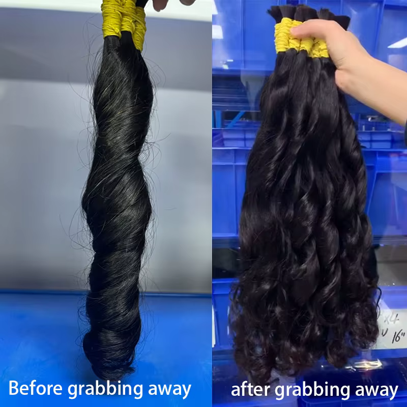 Extensions De Cabelos Humano indien Vietinamita Original naturel Brasileiro Cacheados Para Mega cheveux crus