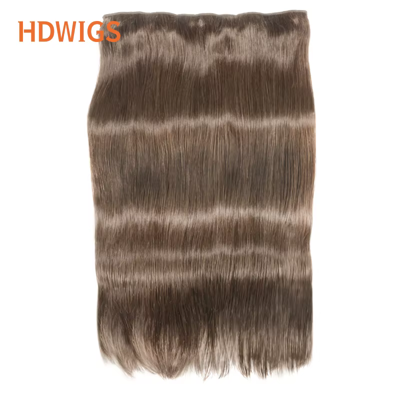 Clip en une seule pièce droite 10 pouces avec 5clips Extension de cheveux humains brésilien Remy postiche pince dans les Extensions de cheveux naturel