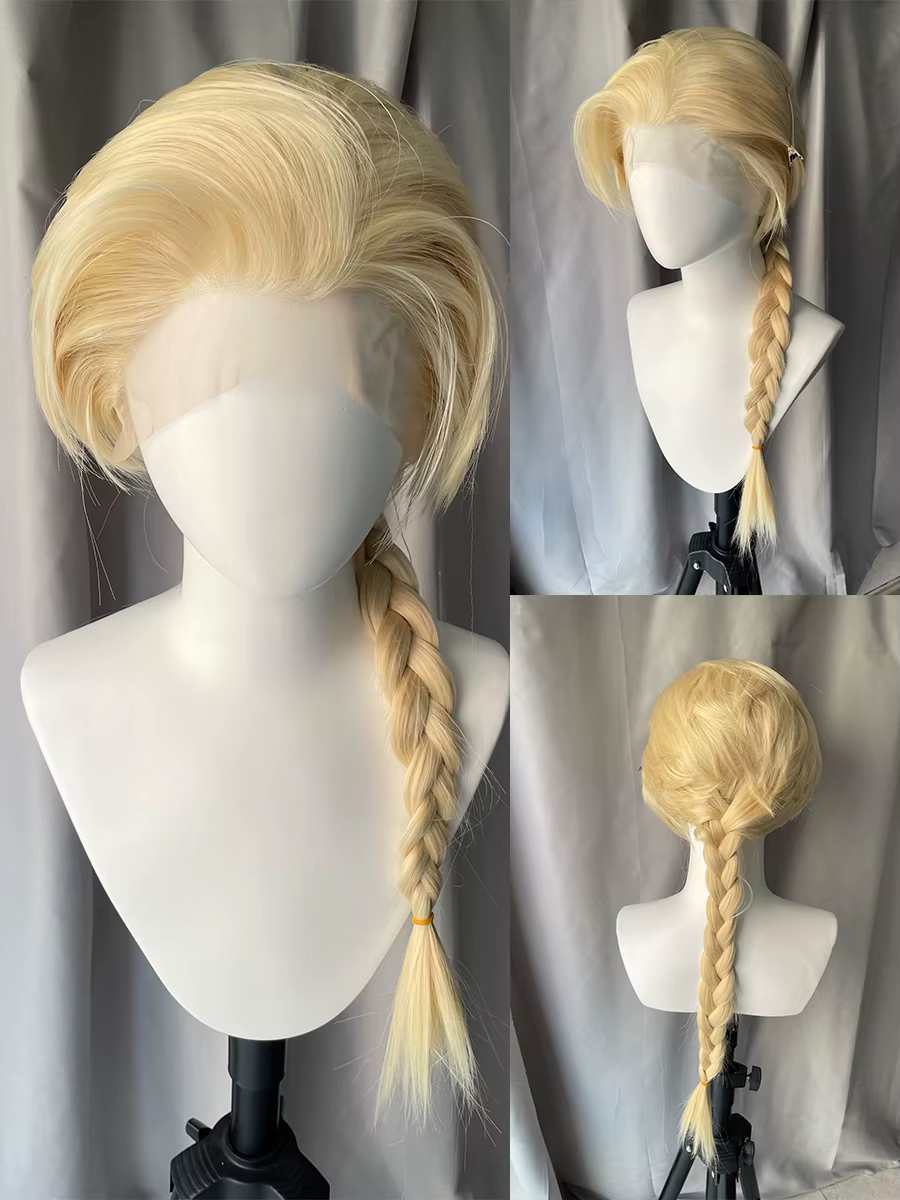 Perruques de Cosplay longues mulet pour femmes 13X4