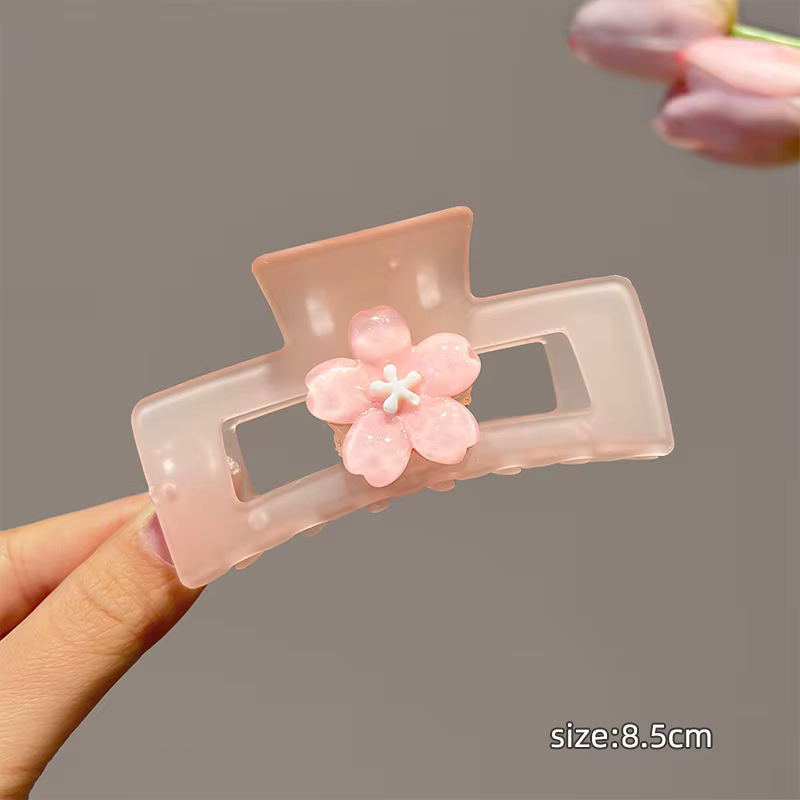 Pince à cheveux tendance Fleur de cerisier douce pour femme