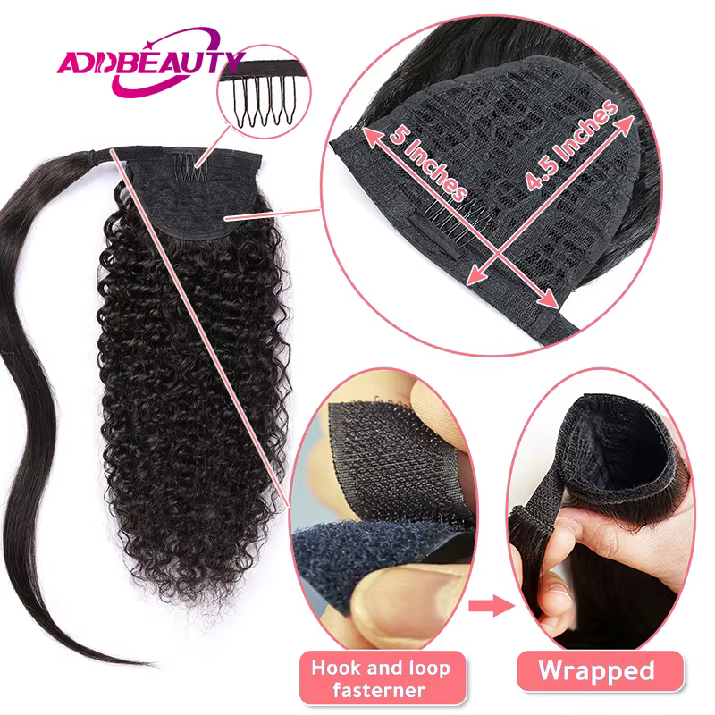 Extensions de cheveux humains à clips