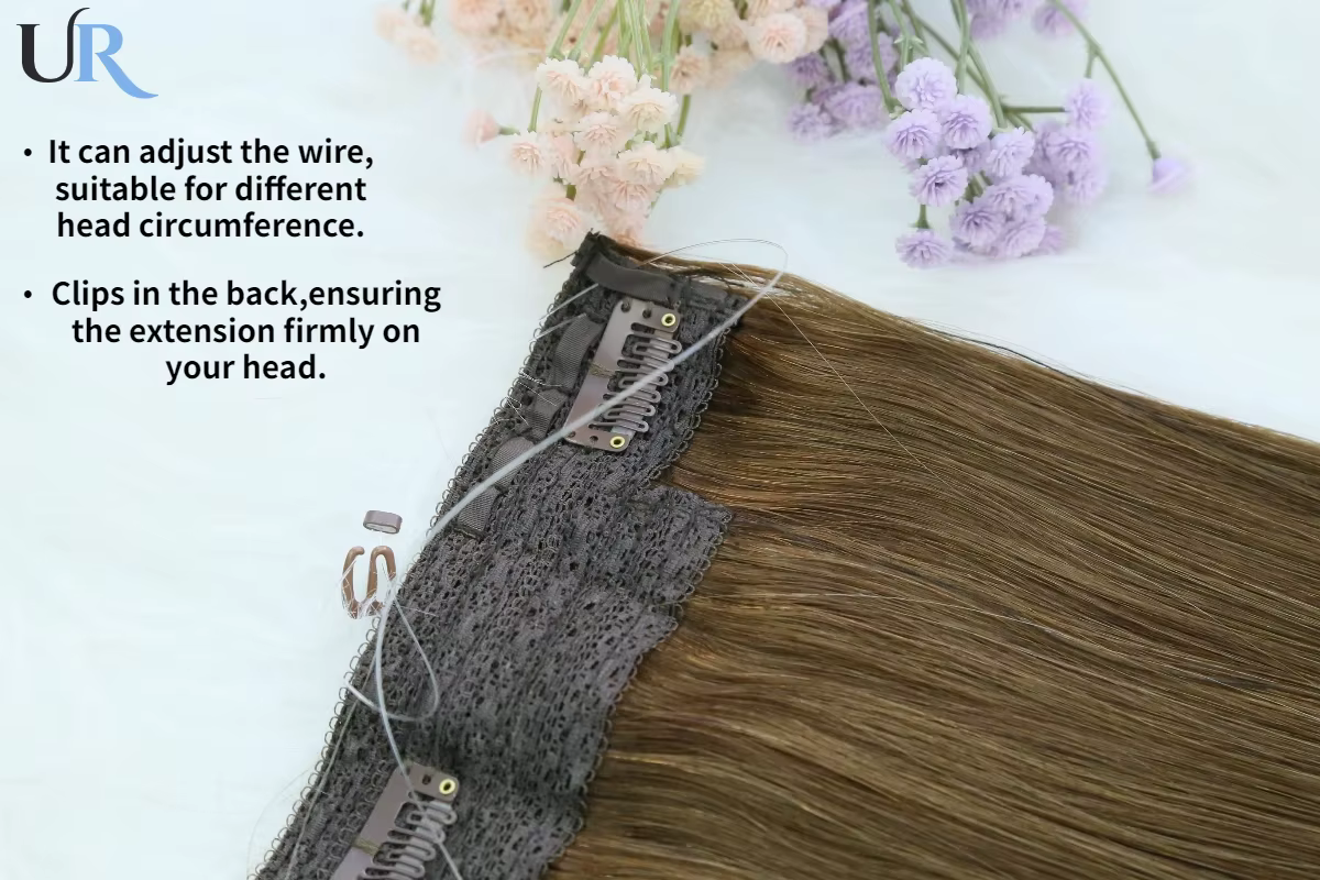 Extensions de trame de ligne de poisson une pièce 100% cheveux humains | Pour le séparation invisible et la couverture