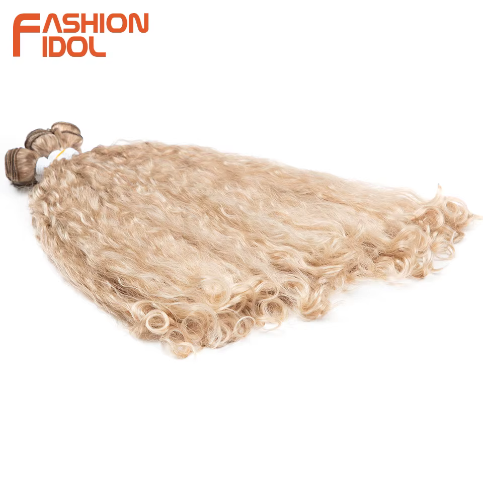 FASHION IDOL Extensions de cheveux synthétiques bouclés résistantes à la chaleur