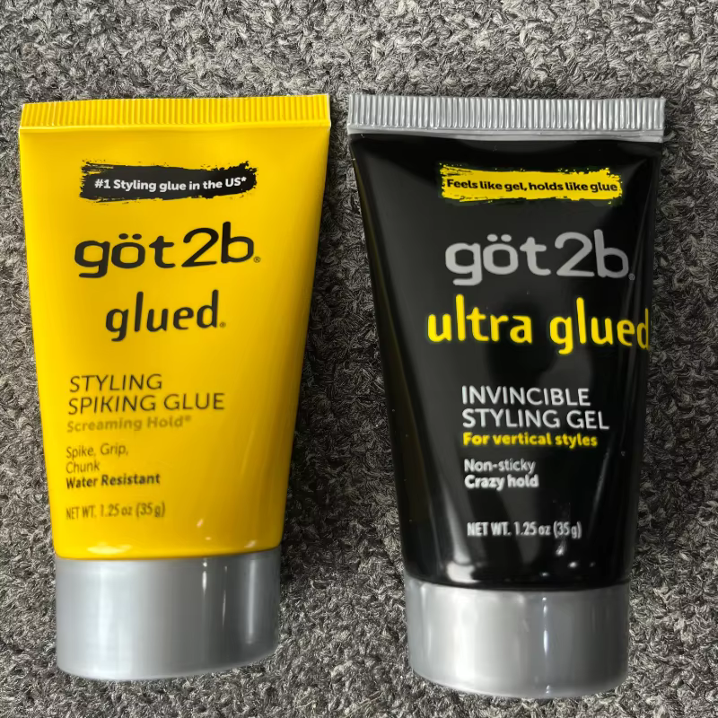 Got2b Glued Gel Coiffant Fixant Invisible Résistant à l'Eau Tenue Forte pour Adhésifs de Perruques Gel de Contrôle des