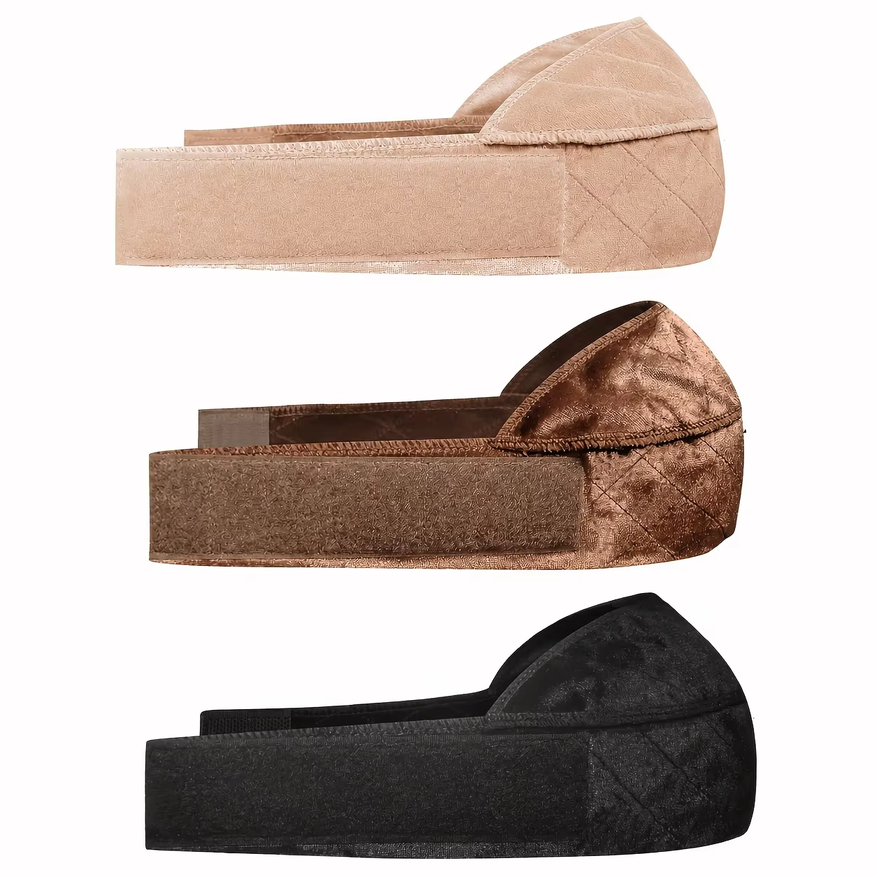Ensemble de bonnets pour perruques avec maille respirante élargie et bande antidérapante en velours. Conçues