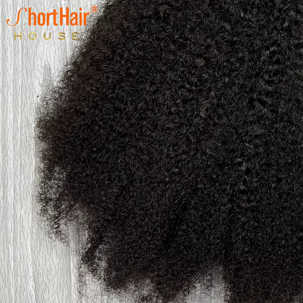 Afro crépus bouclés cheveux humains brésilien 4x4 5x5 HD dentelle fermeture