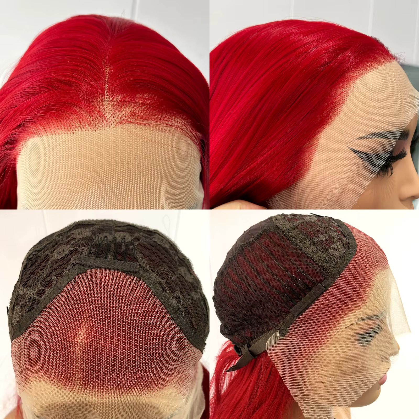 Perruque Lace Front Wig synthétique lisse et longue
