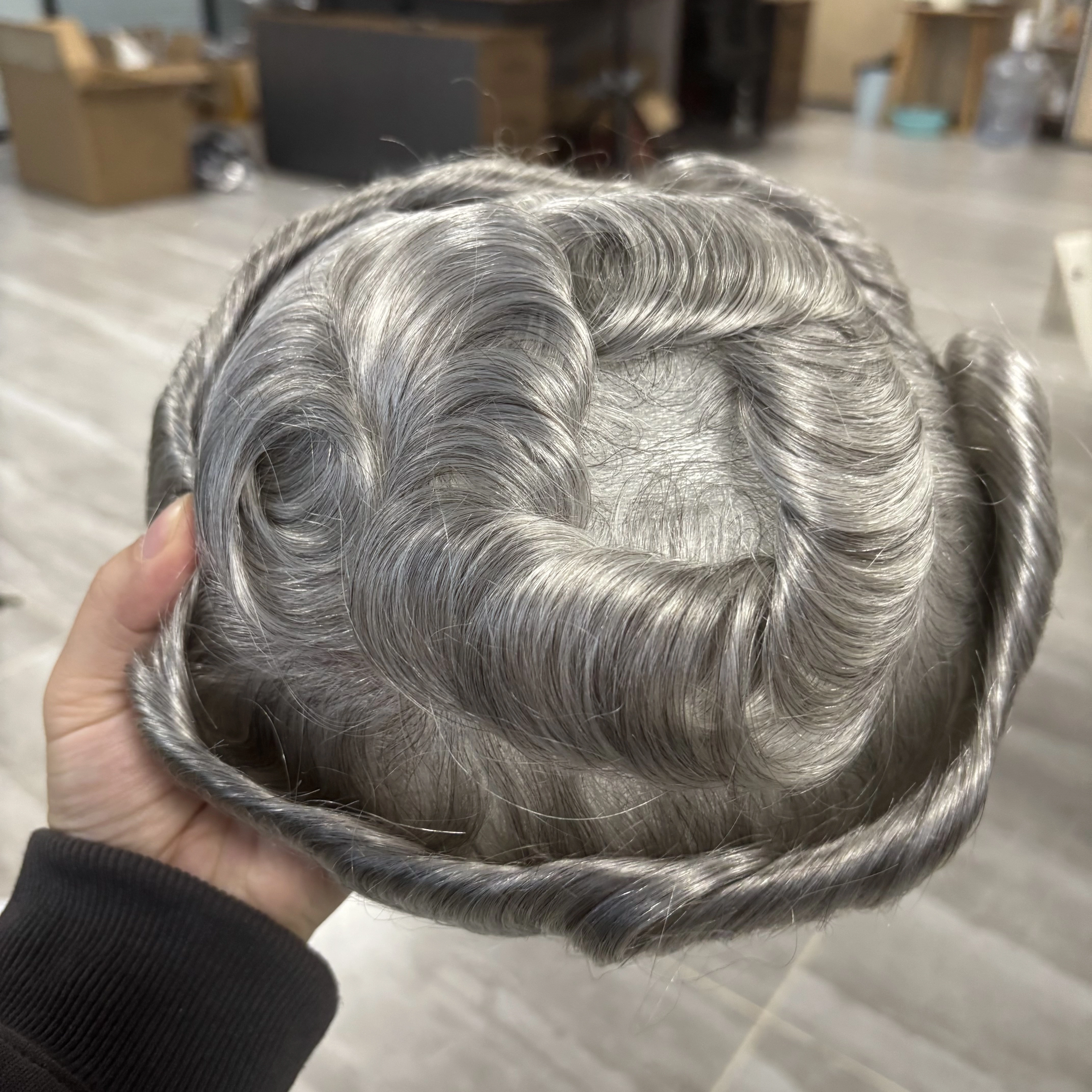 Prothèse capillaire pour homme en cheveux naturels