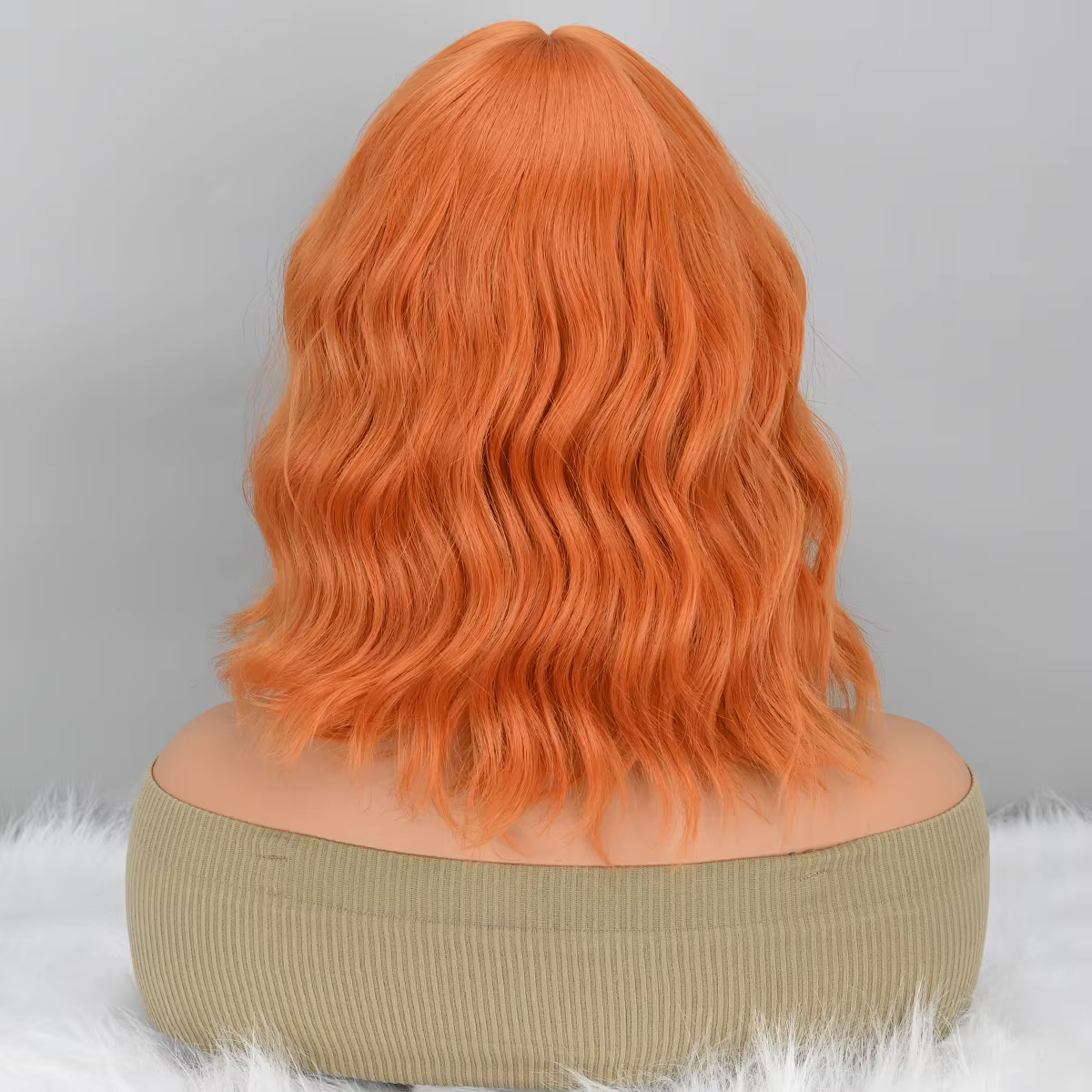 Perruque courte ondulée bouclée pour femme