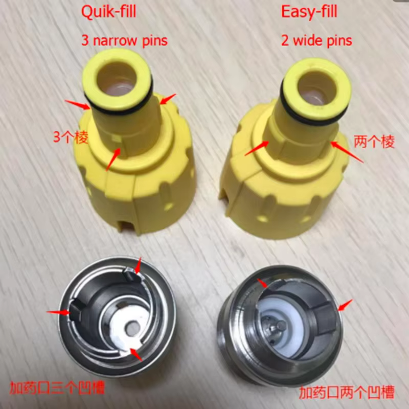 Quik Fil Adaptateur de remplissage de vaporisateur d'anesthésie à remplissage facile Adaptateur de remplissage à clé de remplissage de bouteille QuickFill