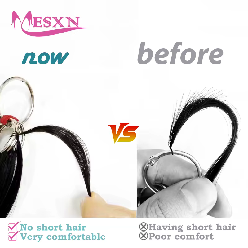 MESXN Third Feather Nouvelles Extensions de Cheveux Naturels Lisses