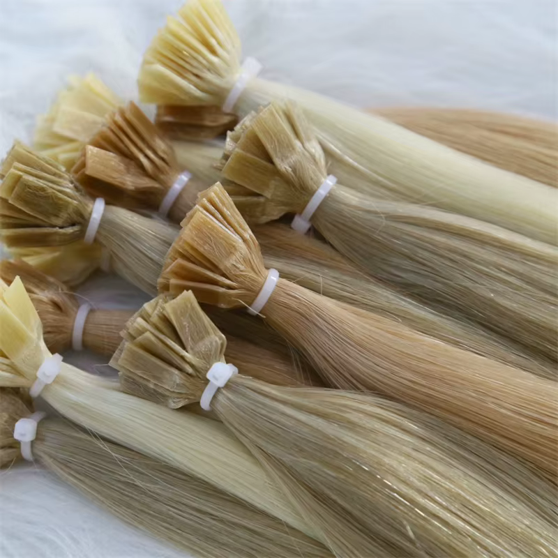 Meilleures extensions de cheveux à la kératine à pointe plate 100%